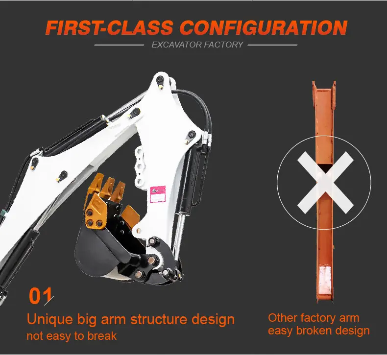 Best Small 0.8ton Mini Excavator Micro Digger Best Small 0.8ton Mini Excavator Micro Digger