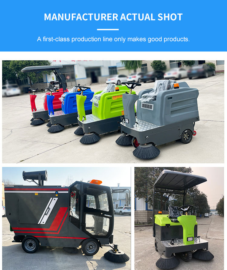 Wielofunkcyjna elektryczna zamiatarka do podłóg. Zamiatarka drogowa