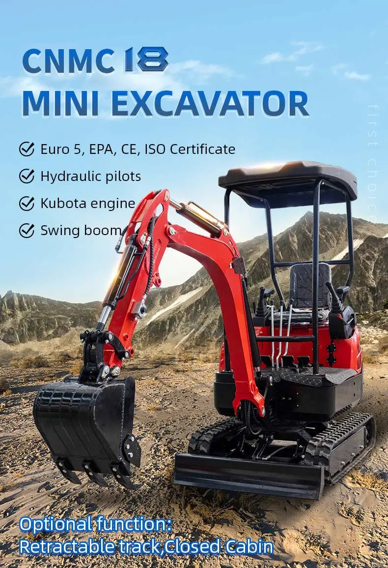 CNMC Mini Hydraulic Excavator Small Digger Machine CNMC Mini Hydraulic Excavator Small Digger Machine