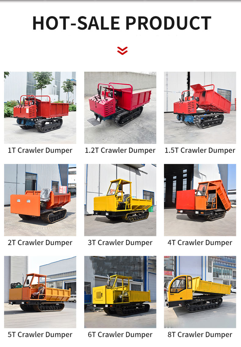 High-Capacity Crawler Dumper with Strong Load Bearing