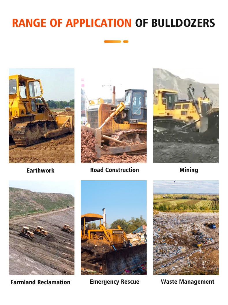 Potężna spycharka gąsienicowa do ciężkich prac górniczych