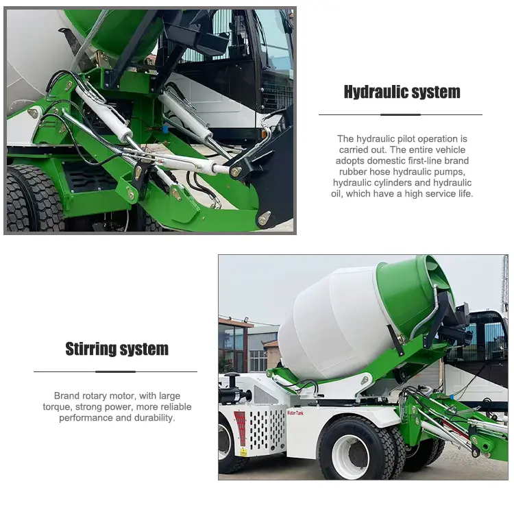 High-Efficiency Concrete Mixer with Durable Mixing Drum
