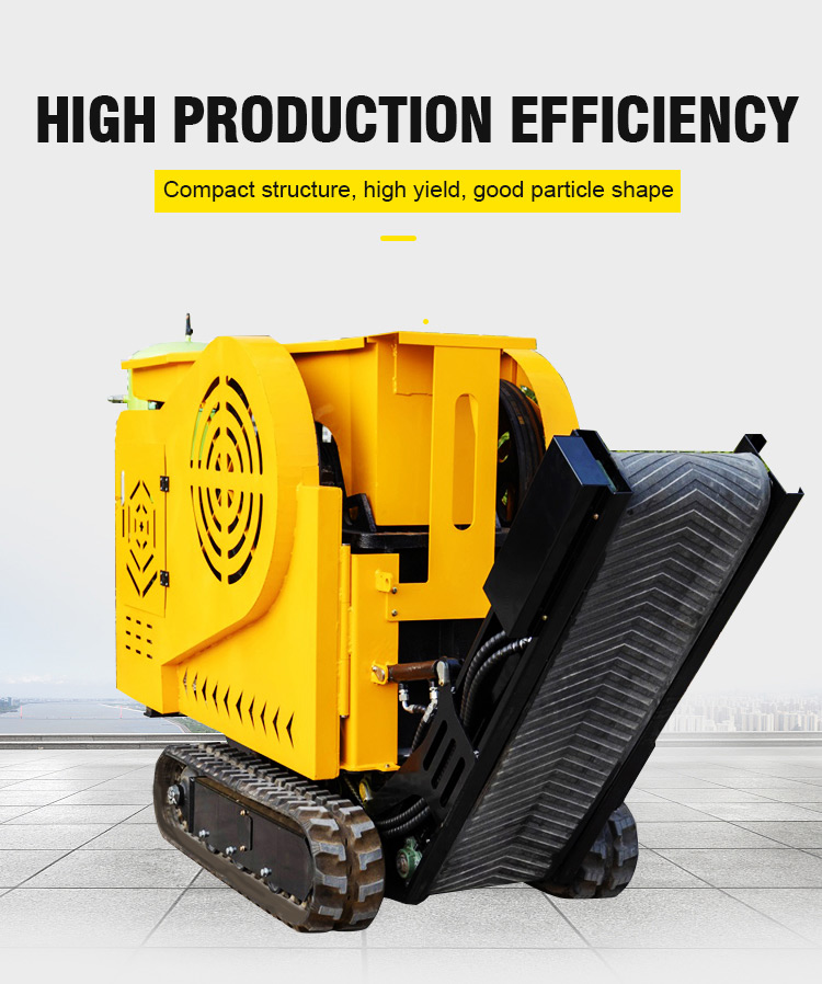 Новая усовершенствованная мобильная мини-камнедробилка производительностью 2–5 т/ч