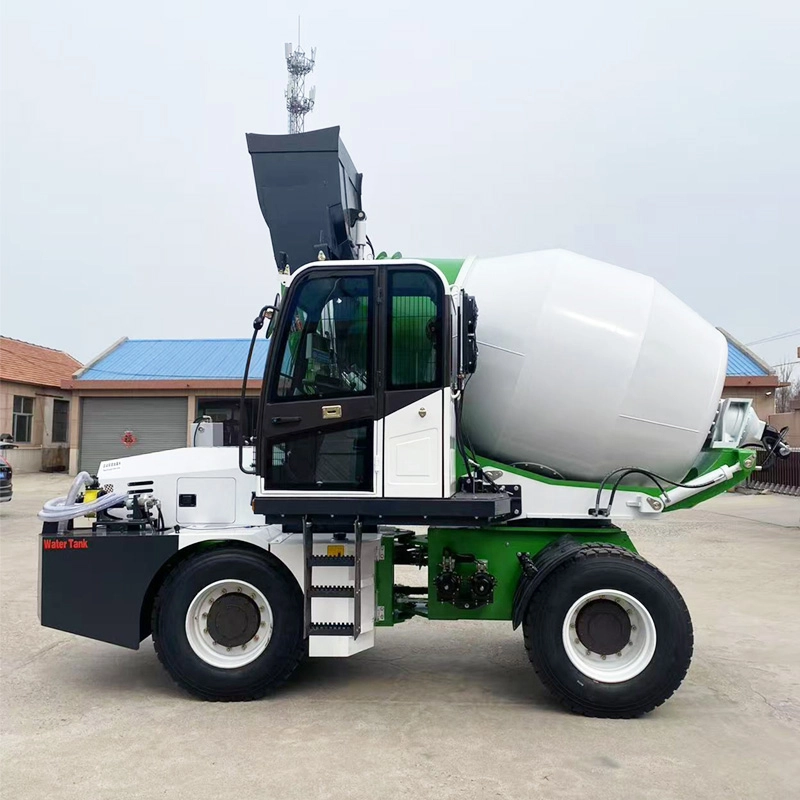 High-Efficiency Concrete Mixer with Durable Mixing Drum