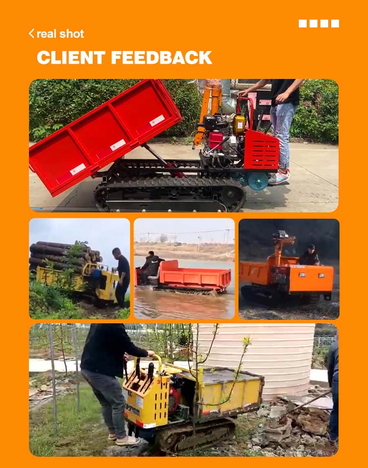 Гусеничный погрузчик Самосвал Резина