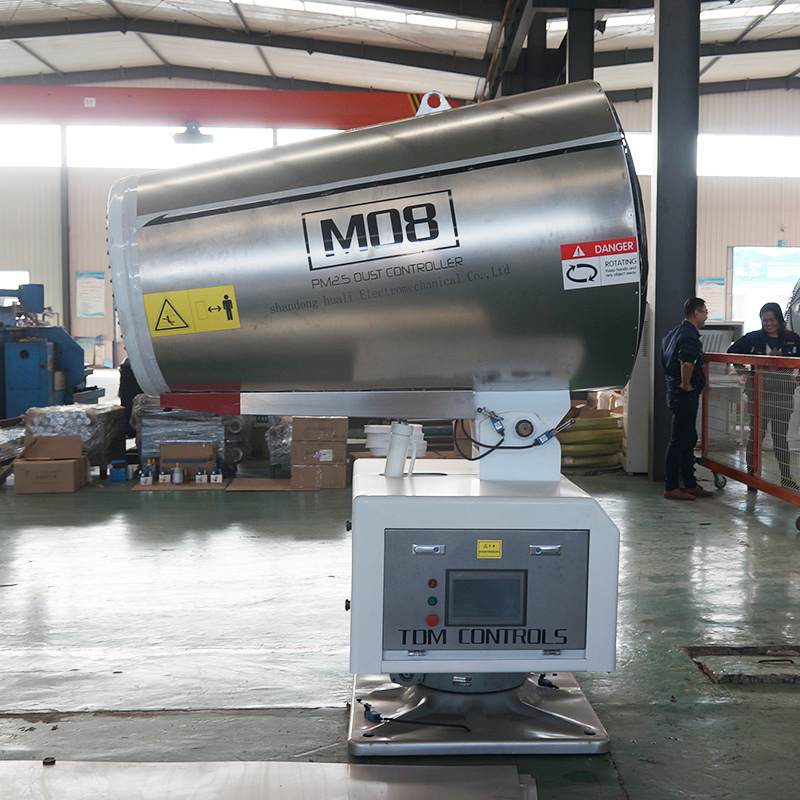 Máquina industrial de canhão de névoa para controle de poeira