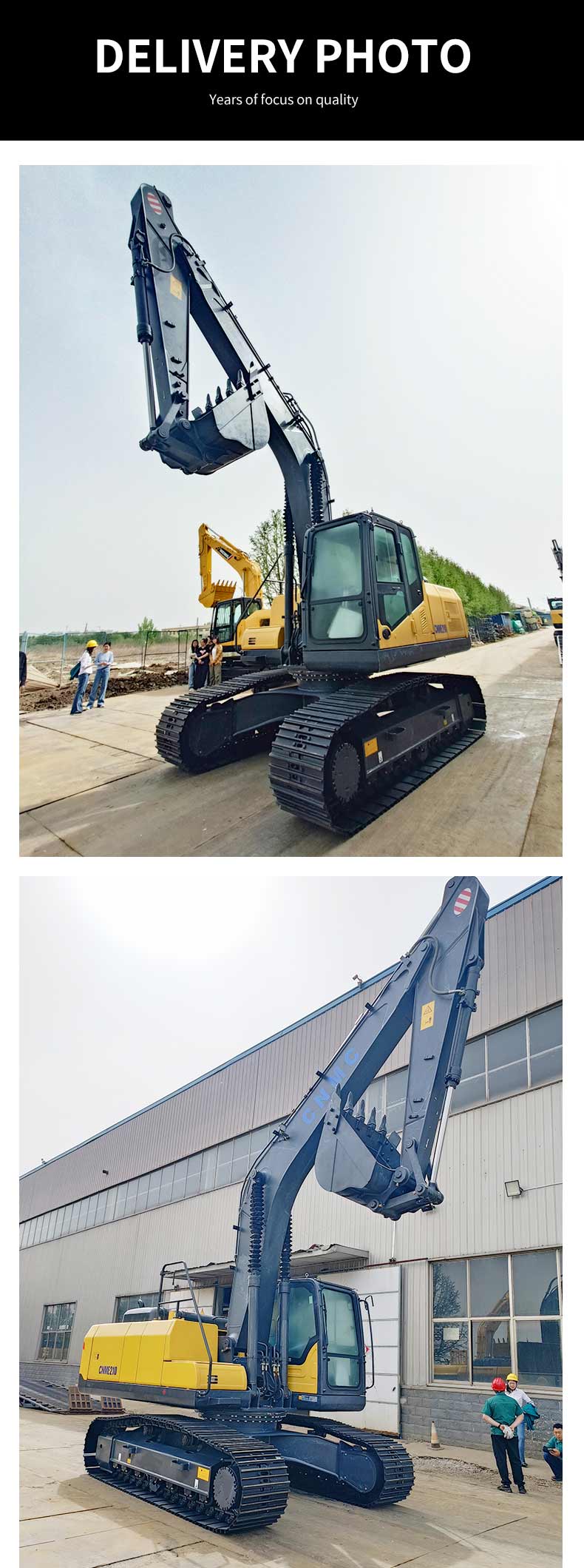 Новый 33т/35т/37,5т тяжелый гусеничный экскаватор большой грузоподъемности