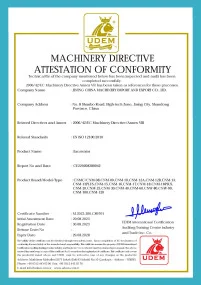 CE FOR MINI EXCAVATOR