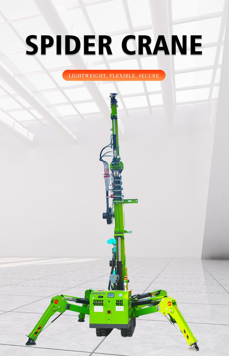 Компактный гусеничный телескопический кран-манипулятор с дистанционным управлением