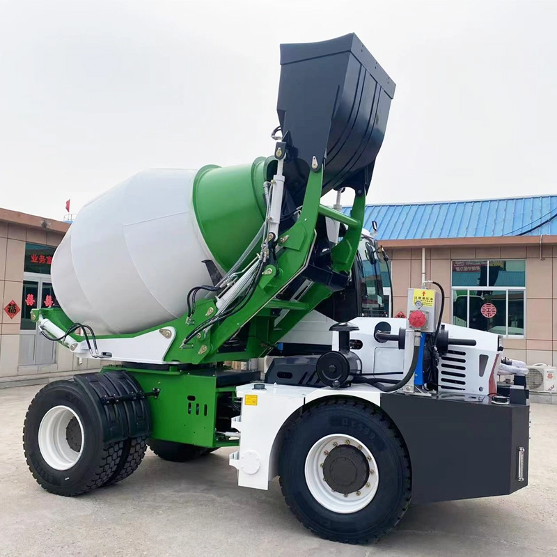 High-Efficiency Concrete Mixer with Durable Mixing Drum