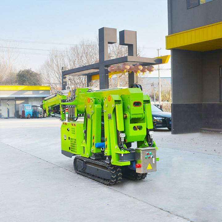 Компактный гусеничный телескопический кран-манипулятор с дистанционным управлением