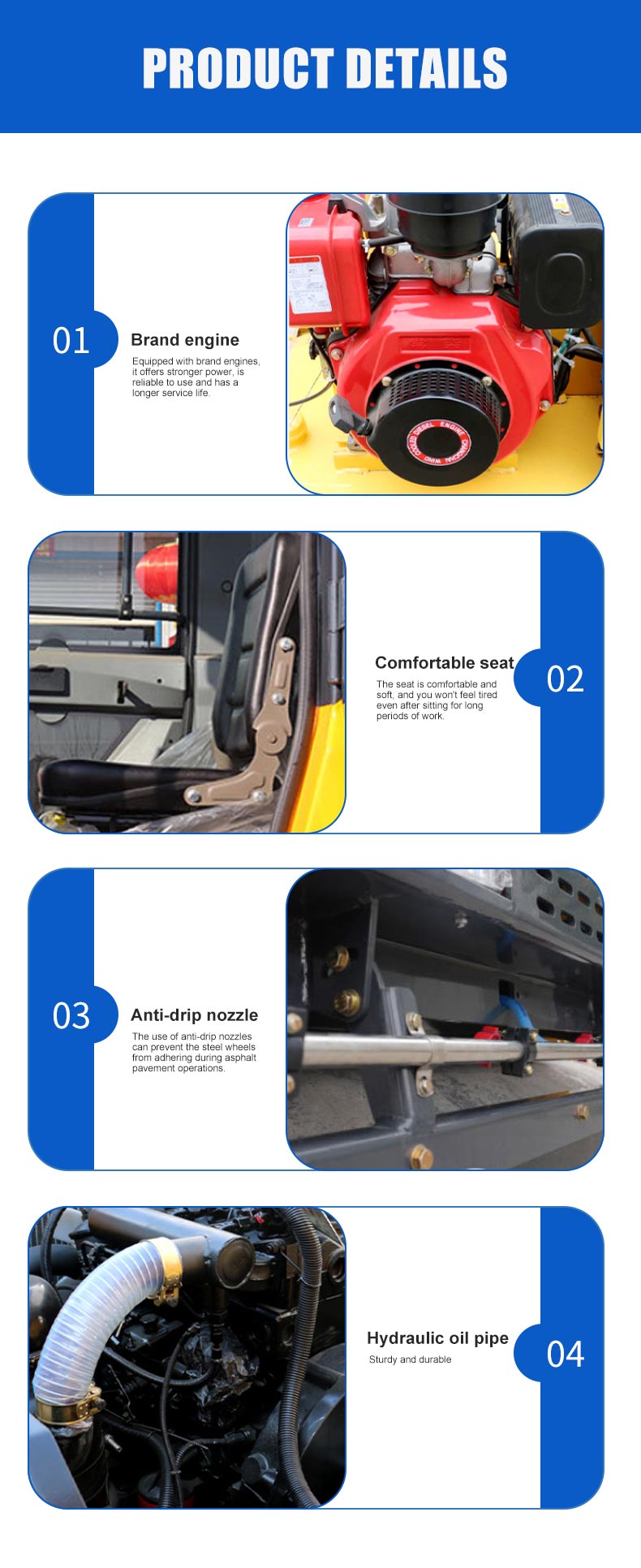 Kompaktowy hydrauliczny walec drogowy wibracyjny 39/49 KM