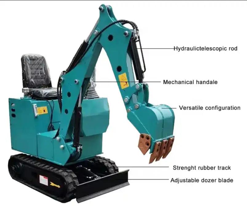 Электрический мини-экскаватор 1 тонна 1Ton Electric Mini Excavator