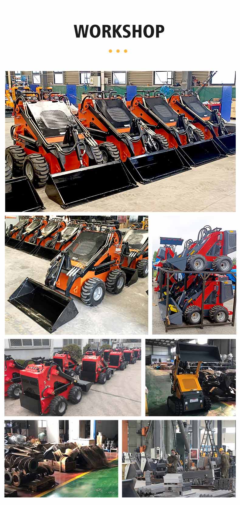 Многофункциональный небольшой мини-погрузчик с ковшом