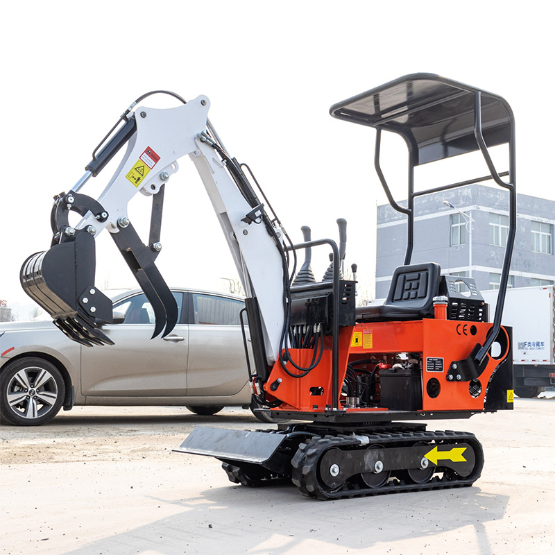 Minikoparka hydrauliczna o udźwigu 0,8 tony