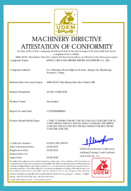 CE PARA MINI ESCAVADEIRA