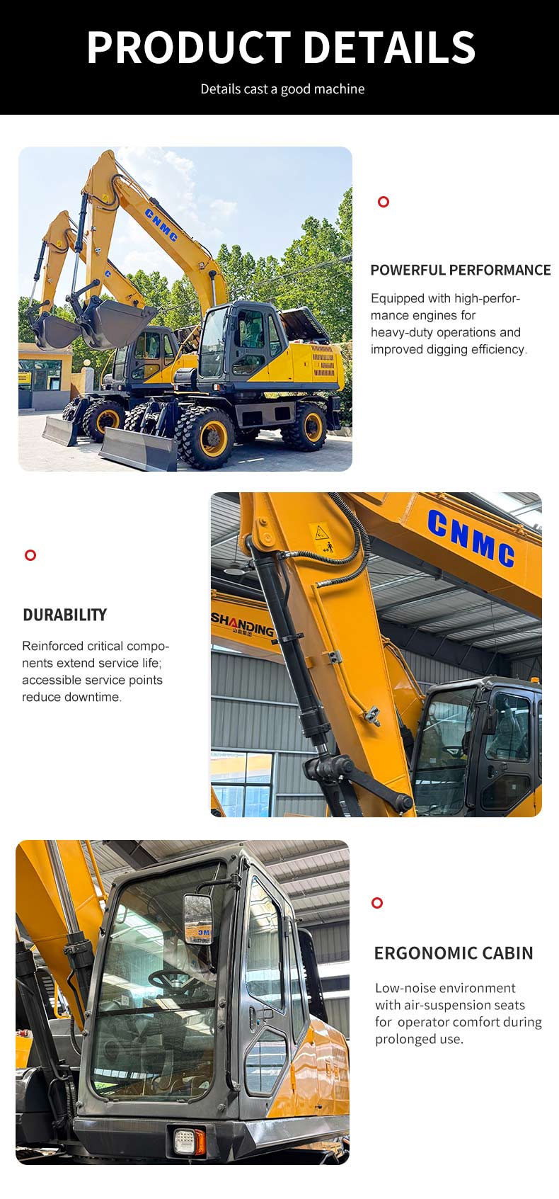 Строительный колесный экскаватор премиум-класса с рабочей массой 24 тонны