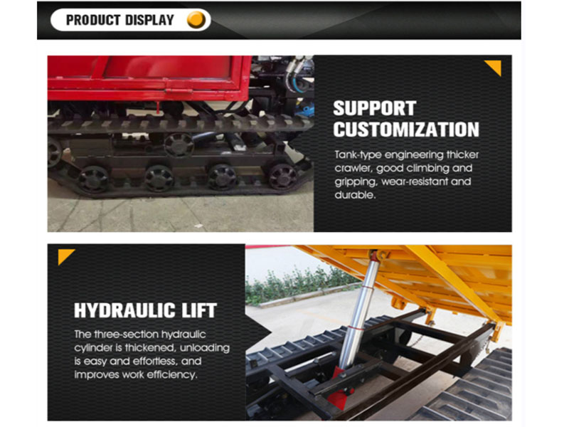 1 Ton Crawler Transporter Dump Trucks