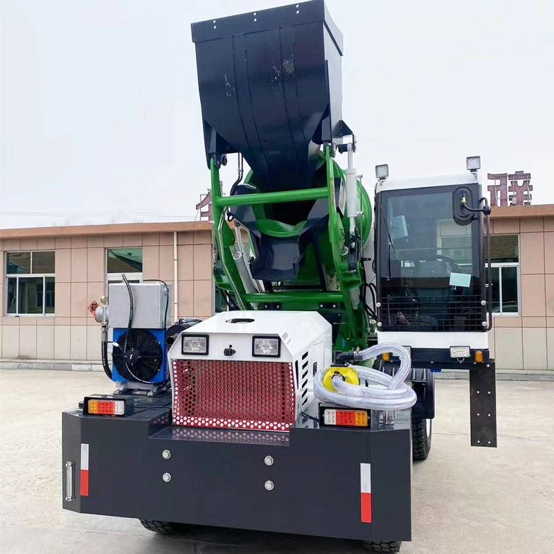High-Efficiency Concrete Mixer with Durable Mixing Drum