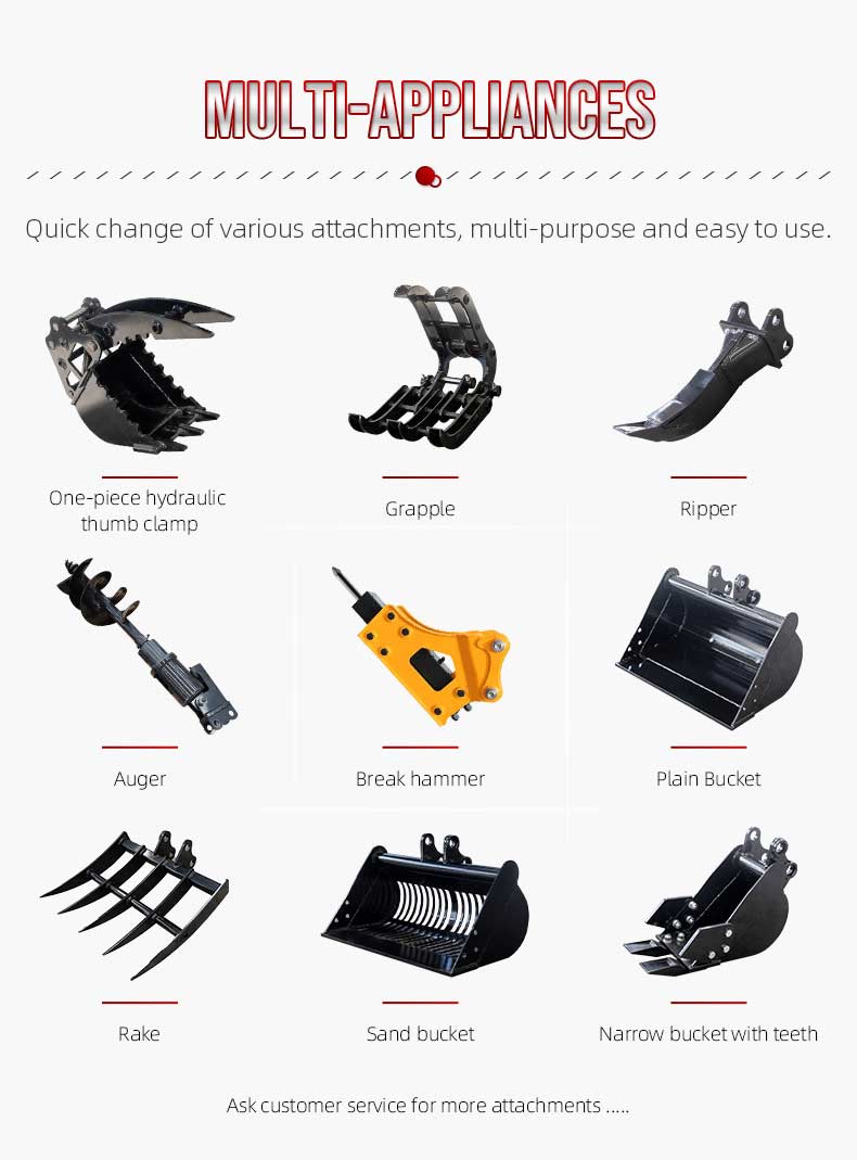 High Quality New 2ton Mini Excavator