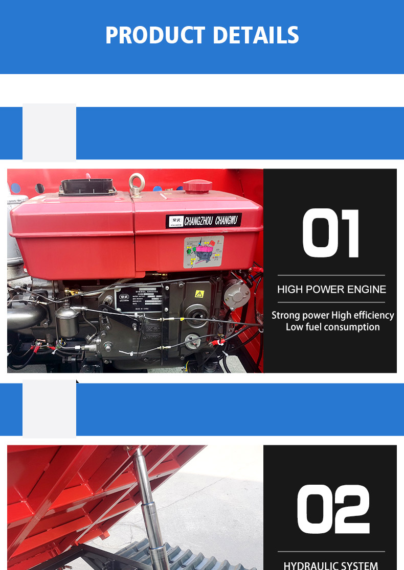 High-Capacity Crawler Dumper with Strong Load Bearing