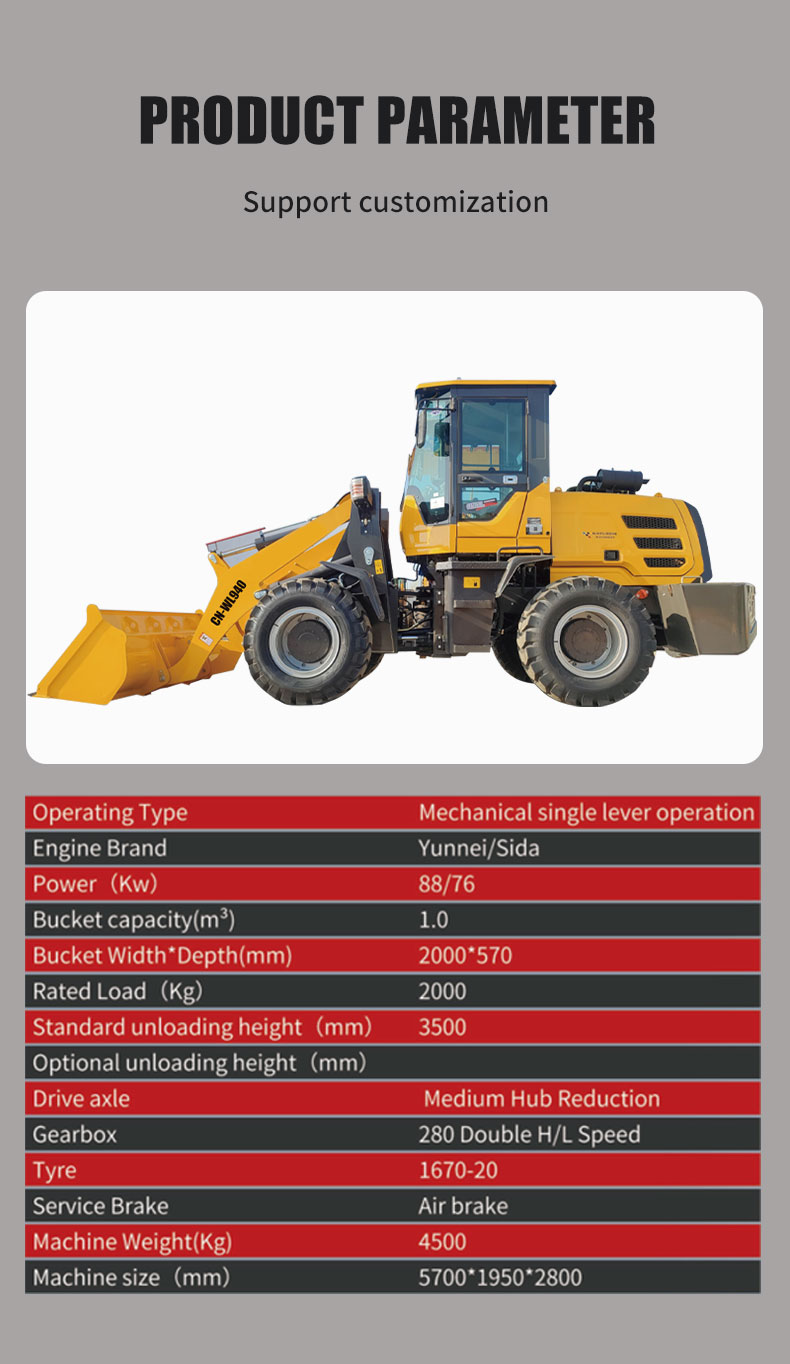 Premium 241 kW Diesel Mini Construction Mini Ładowarka Kołowa