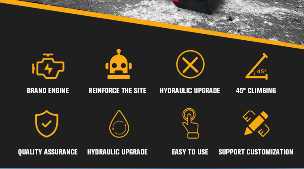 Carregador de esteira terrestre fácil de operar