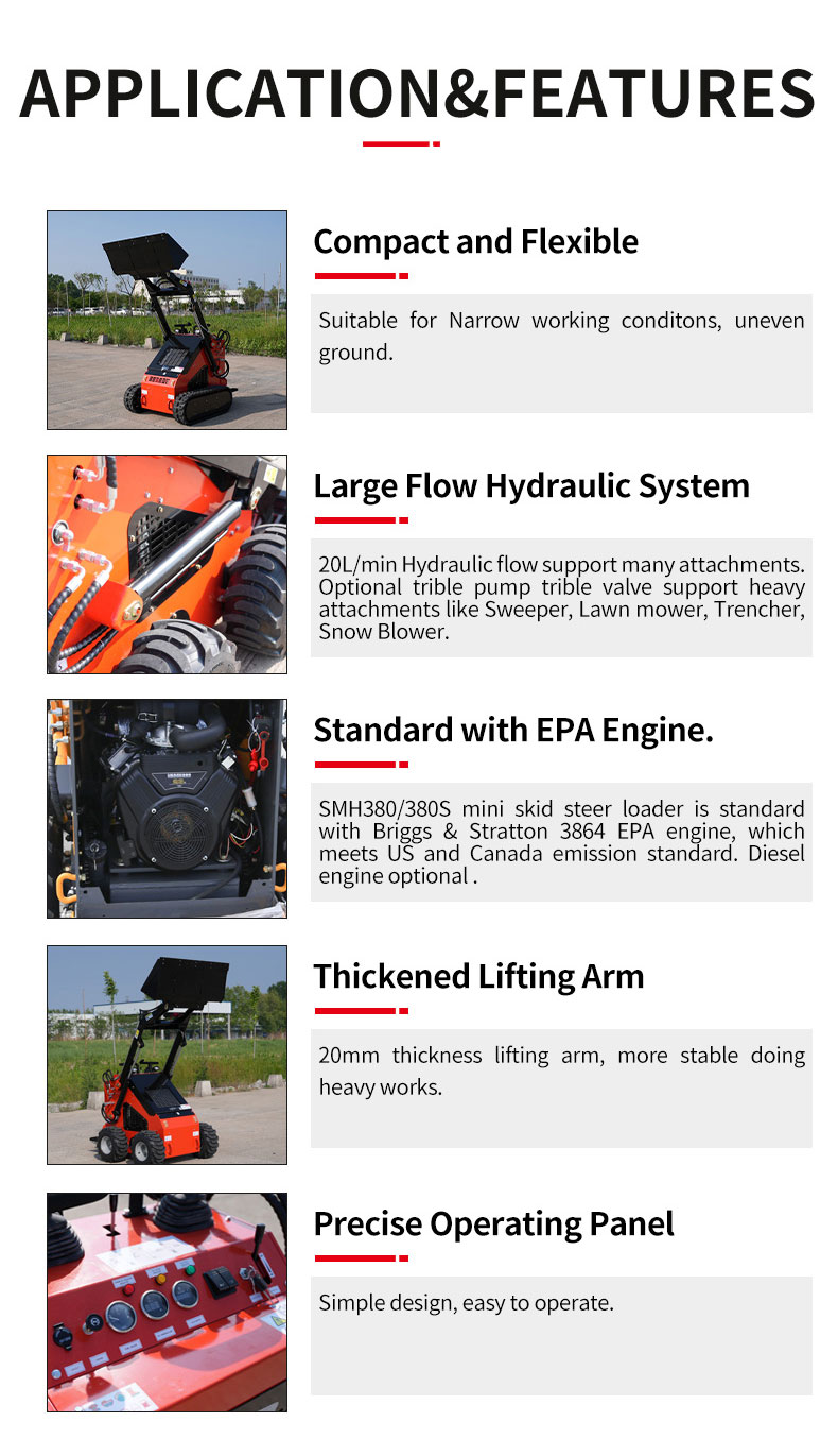 Small Skid Steer Loader With Low Price
