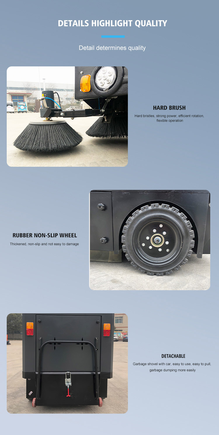 Wielofunkcyjna elektryczna zamiatarka do podłóg. Zamiatarka drogowa