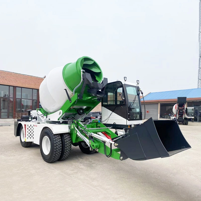 High-Efficiency Concrete Mixer with Durable Mixing Drum