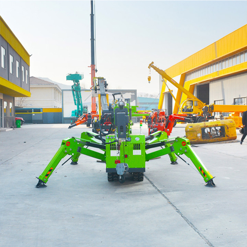 Компактный гусеничный телескопический кран-манипулятор с дистанционным управлением