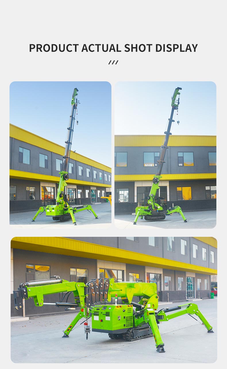 Компактный гусеничный телескопический кран-манипулятор с дистанционным управлением