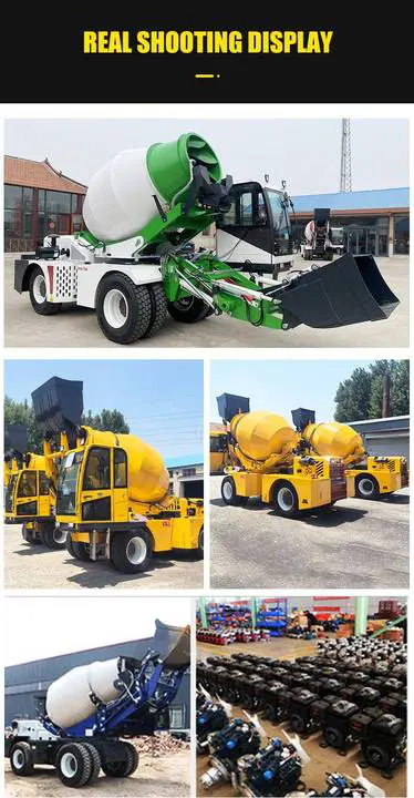 High-Efficiency Concrete Mixer with Durable Mixing Drum