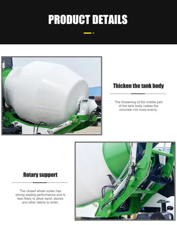 High-Efficiency Concrete Mixer with Durable Mixing Drum