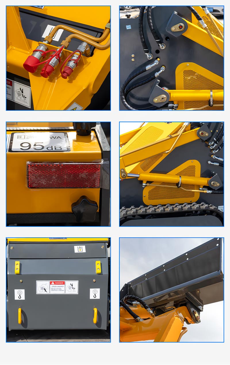 Flexible 200-kg-Mini-Kompaktladermaschine mit einzigartiger Struktur HTS430